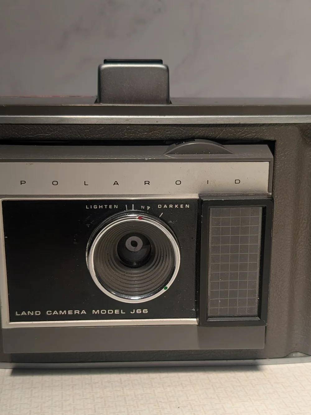 Vintage Polaroid Model J66 Land Camera With Leather Case UNTESTED AS IS